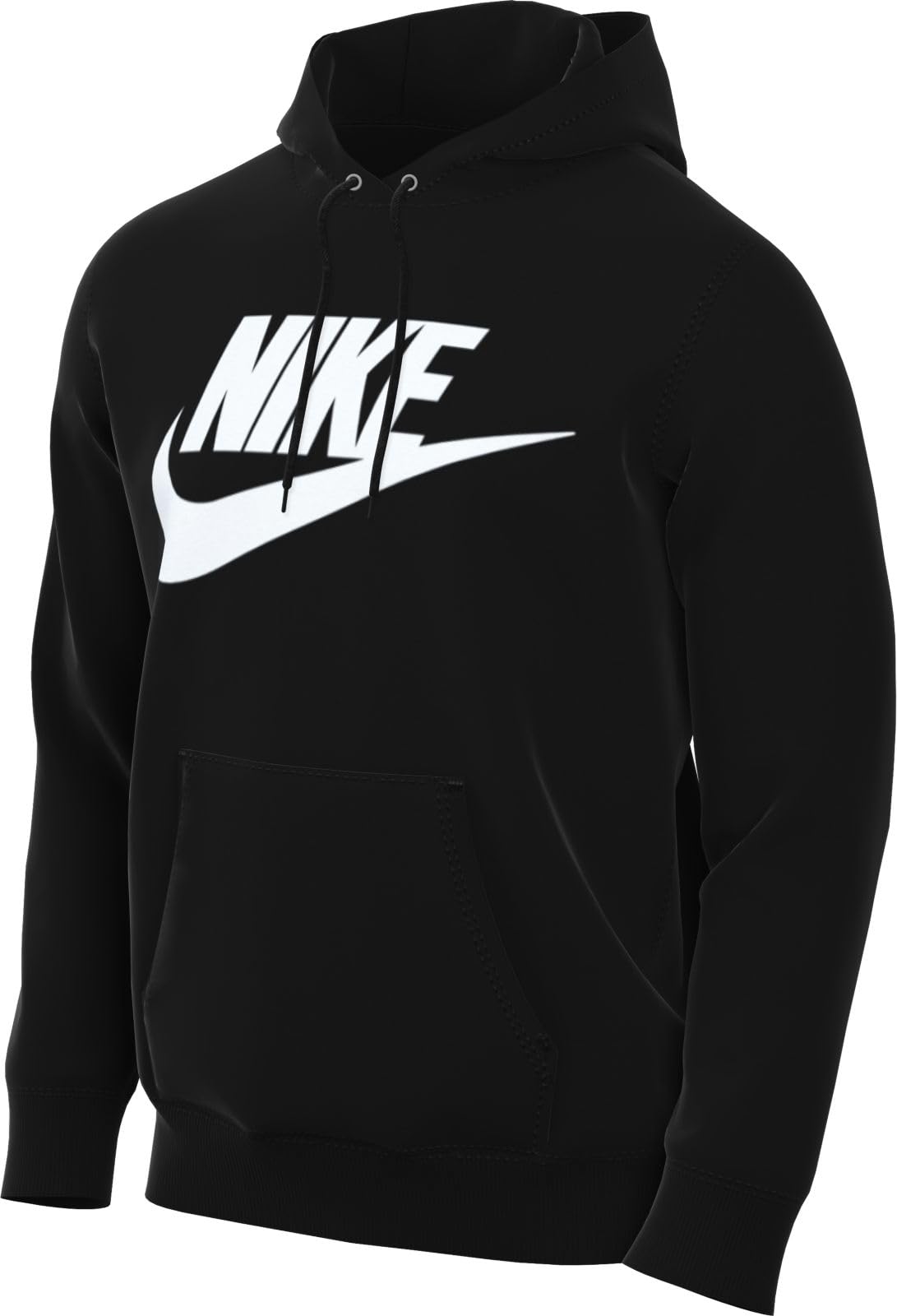 Nike Mens Club Graphic Pullover Hoodie - Black