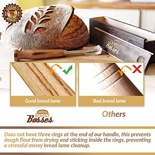 Bread Bosses Bread Bakers Lame Slashing Tool -Dough Making Slasher Tools Baking Sourdough Bread Starter Jar Scoring Knife Razor Cutter Slashing Tool Accessories for Cutting Supplies -Great As A Gift - image 6