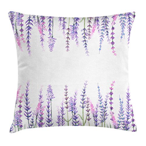 Ambesonne Purple Throw Pillow Cushion Cover, Lavender