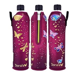 Biodora Dora´s Glasflasche mit Neoprenbezug