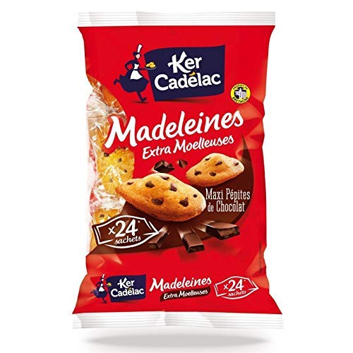 KER CADELAC Madeleines Maxi czekoladowe bryłki bardzo puszyste 600 g – 3 sztuki