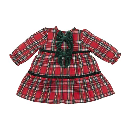 Mud Pie Baby Girls Children Tartan Tiered Dress2