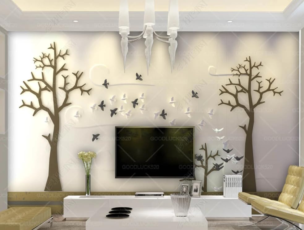 Papier peint intissé arbres poster géant mural salon 250x175