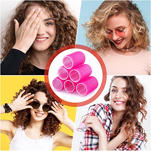 Hair Curlers Rollers, 12Pcs Hair Rollers Hair Curlers Self Grip Holding Rollers With 12 Pcs Stainless Steel Duckbill Clips For Long Medium Short Thick Fine Thin Hair Bangs Volume #TOP6