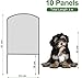 LIANTRAL 10-teilige Tier Barriere Zaun, Mesh Dekorativer Gartenzaun, Steckzaun Metall, Rostfeste Gartenzaun, Kein Graben Zaun Patio Grenze Tierzaun für Hunde Kaninchen im Freien Patio, 61 cm x 3 m