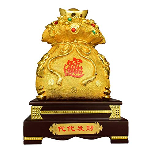Lingote de oro de Feng Shui Lingote de oro Yuan Bao Riqueza Lingote de suerte Lingote chino de prosperidad 2.4 in 2024 Año de la fortuna Figura de dinero Riqueza Buena suerte