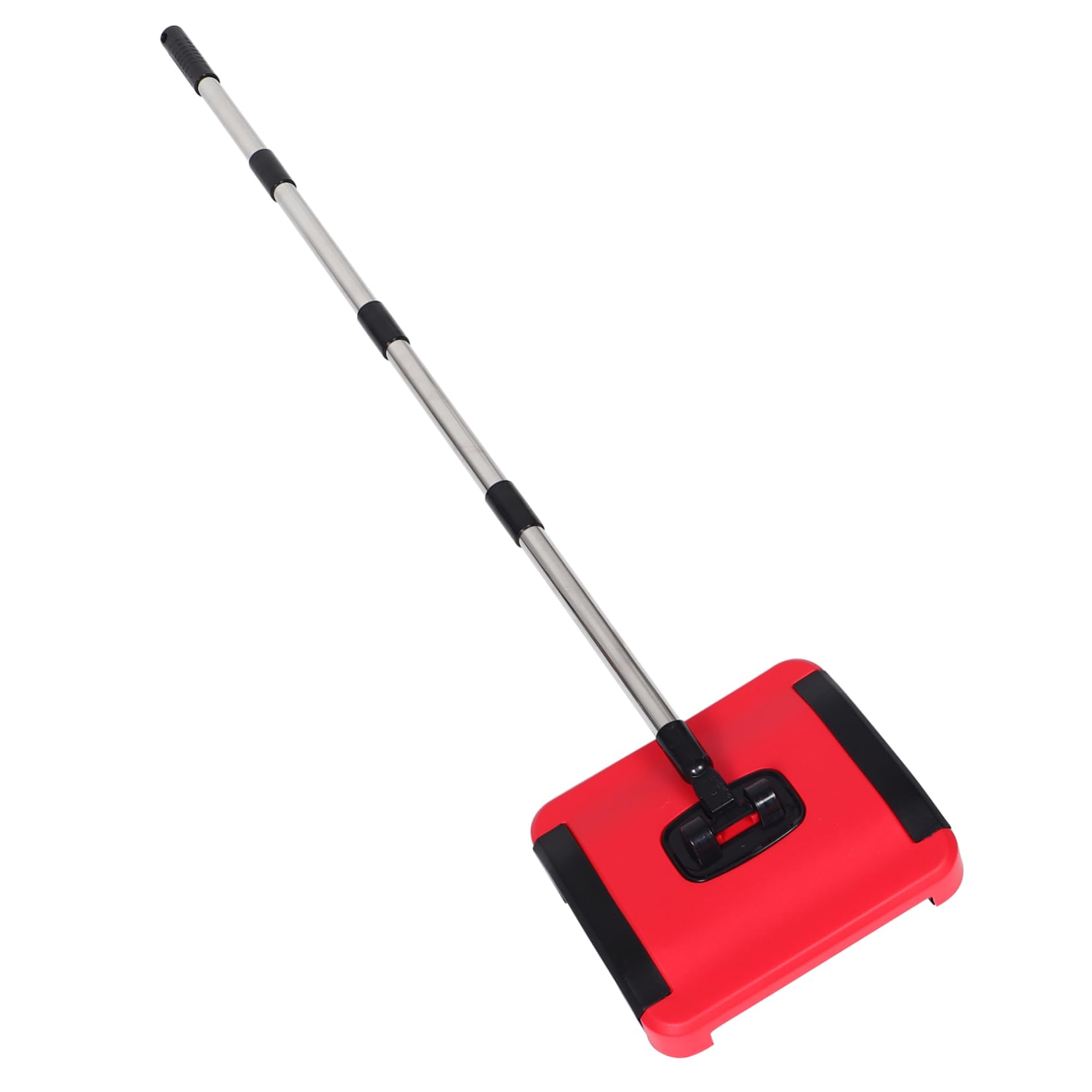GLEAVI Balayeur à Tapis Manuel avec Brosse Rotative, Hauteur Réglable, Design à Pousser, pour Poils D’animaux et Débris, Usage Domestique