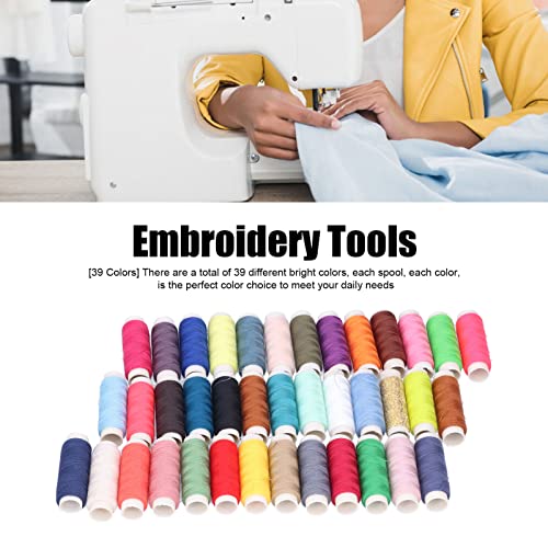Set de hilos de coser poliéster 39 colores 39 piezas miniatura 6