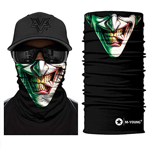 Skull Face Mask Bandanas, Neck Gaiter, Headwear, Magic Scarf, Headband for dust Sun Wind - Main Image