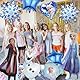 Frozen Luftballons, 10 Stück Luftballon Blau Geburtstag Kit, Elsa Prinzessin Folienballon, Elsa Geburtstagsdeko Ballons, Eiskönigin Schneeflocke Folienballons, für Mädchen Geburtstag Party Deko