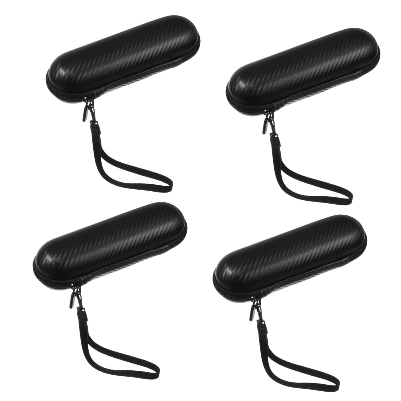 Beavorty 4 Pz scatola portaspazzolini portatile portatili custodia portal valige valigia custodia da viaggio per spazzolino e dentifricio custodie per spazzolini da viaggio eva Black