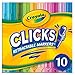 Crayola Washable Markers with Retractable Tips, Clicks, School Supplies, 10 Count, Gifts for Kids