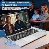 JHHBHV Laptop Windows 11 mit Deutsche Tastatur, 15.6 Zoll Notebook 5205U 4GB RAM 128GB SSD (512GB Unterstützt) 5000mAh mit 1 Year Office 365 – Ansicht 4