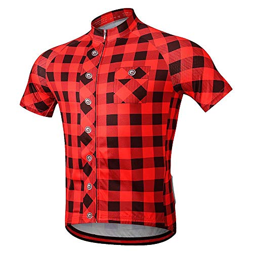 Maillot de cyclisme homme XXL fermeture éclair maillot vélo route 107-114cm