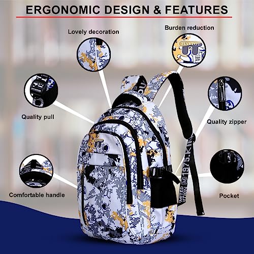 Image of Tinytot 30Litre School Bag Water-Resistant Laptop& Travel Backpack - Unisex Large 19 Inches Multipurpose Travel Backpack for Boys & Girls, Men & Women- Ideal for College and School and office Use