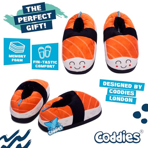 Coddies Sushi “Shoe-shi” Slippers | Unisex Funny Slippers, Gag Gift, Cute Anime Kawaii Present | Men, Women & Children Sizes S,M,L, XL2