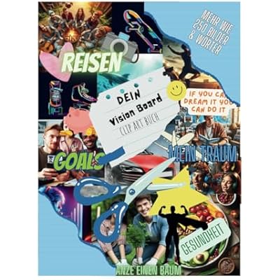 Vision Board Clip Art Buch f&uuml;r Teenager Jungs