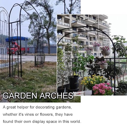 Arche de jardin pour plantes grimpantes avec treillis d'extérieur