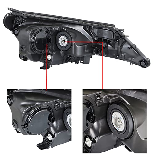Headlights Replacement For 2013-2015 Toyota Rav4 Rav-4 Halogen Headlamps Front Light Pair Driver Passenger Side #TOP2