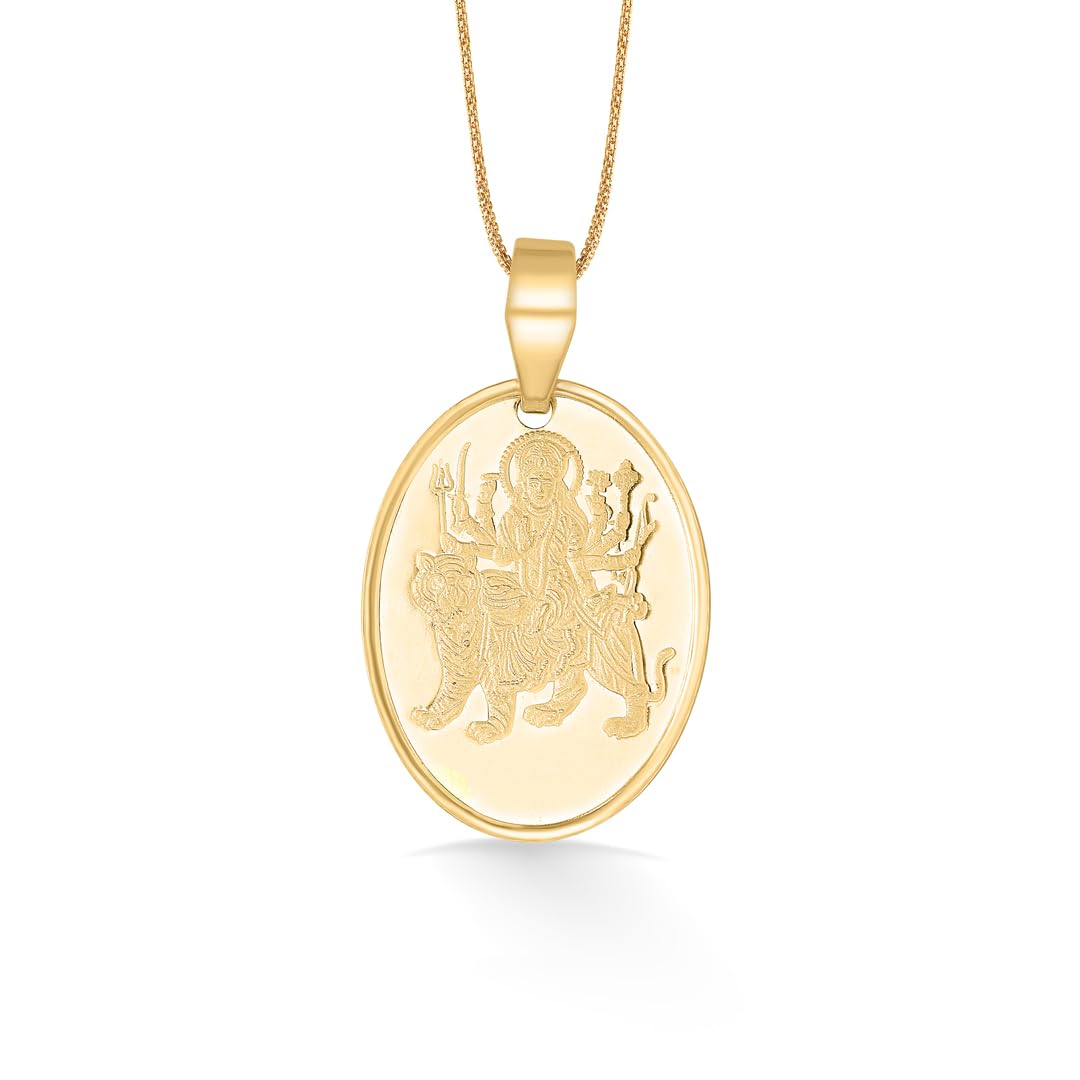 P.N.Gadgil Jewellers 22 Karat (916) BSI Hallmarked Yellow Gold Vaishno Devi ReligiousPendant For Women/Men GP20-image-10