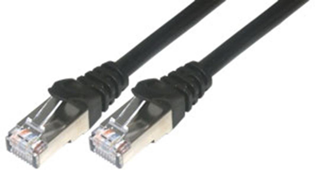 MCL 3m CAT 6 F/UTP Patch Cable - Black