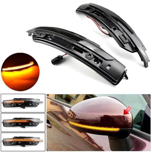 Dla Porsche, dla MACAN, 2014-2020 Lampa lusterka wstecznego Dynamiczny kierunkowskaz LED 95B949101 95B949102 Lampka kontrolna w lusterku bocznym samochodu