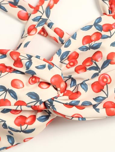 ZAFUL Women's High Waisted Bikini Sets Twist Front Tummy Control Two Piece Swimsuit Bathing Suit4