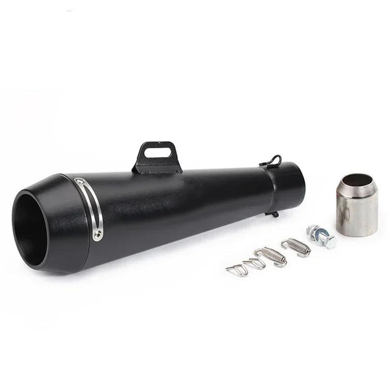 Silenciador De Tubo De Escape para Motocicleta De 51mm, Accesorios Duraderos para Scooter Dirt Bike De para 300cc, 600cc Y 1000cc(Type A)