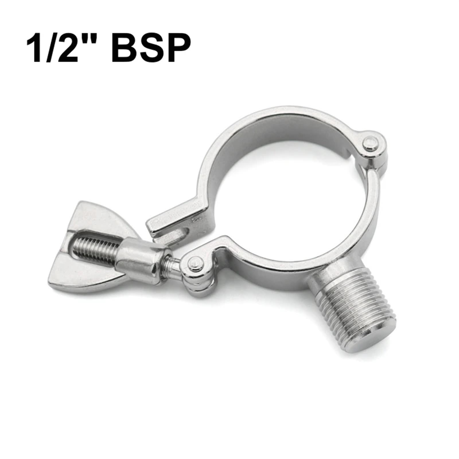 Soporte for tubos de alta resistencia con abrazaderas for soporte de tubos con rosca macho BSP de 1/2" Soporte for soporte de tubos de acero inoxidable 304 OD19 25 38 51 63 76 102 mm(Pipe OD 152mm)