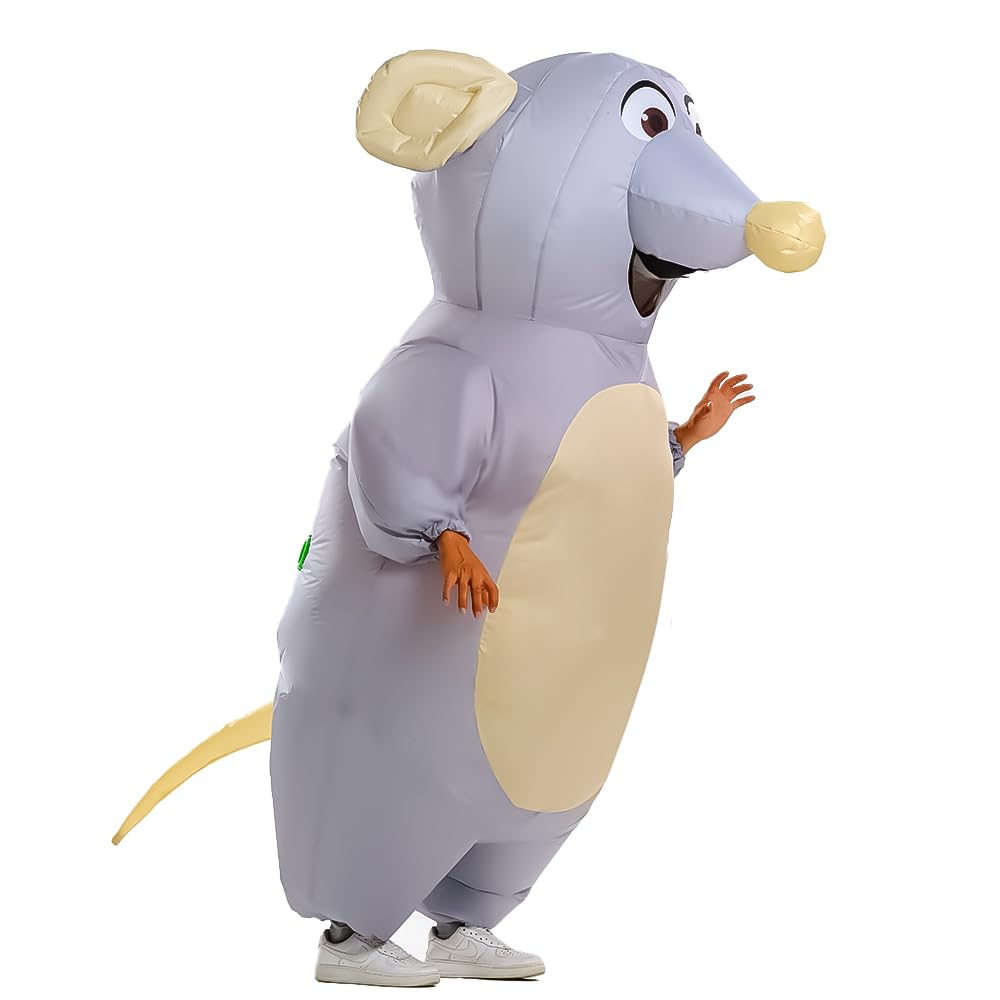 Aufblasbares Maus-Kostüm für Erwachsene, aufblasbares Maus-Kostüm, lustiges Halloween-Party, Cosplay-Kostüm