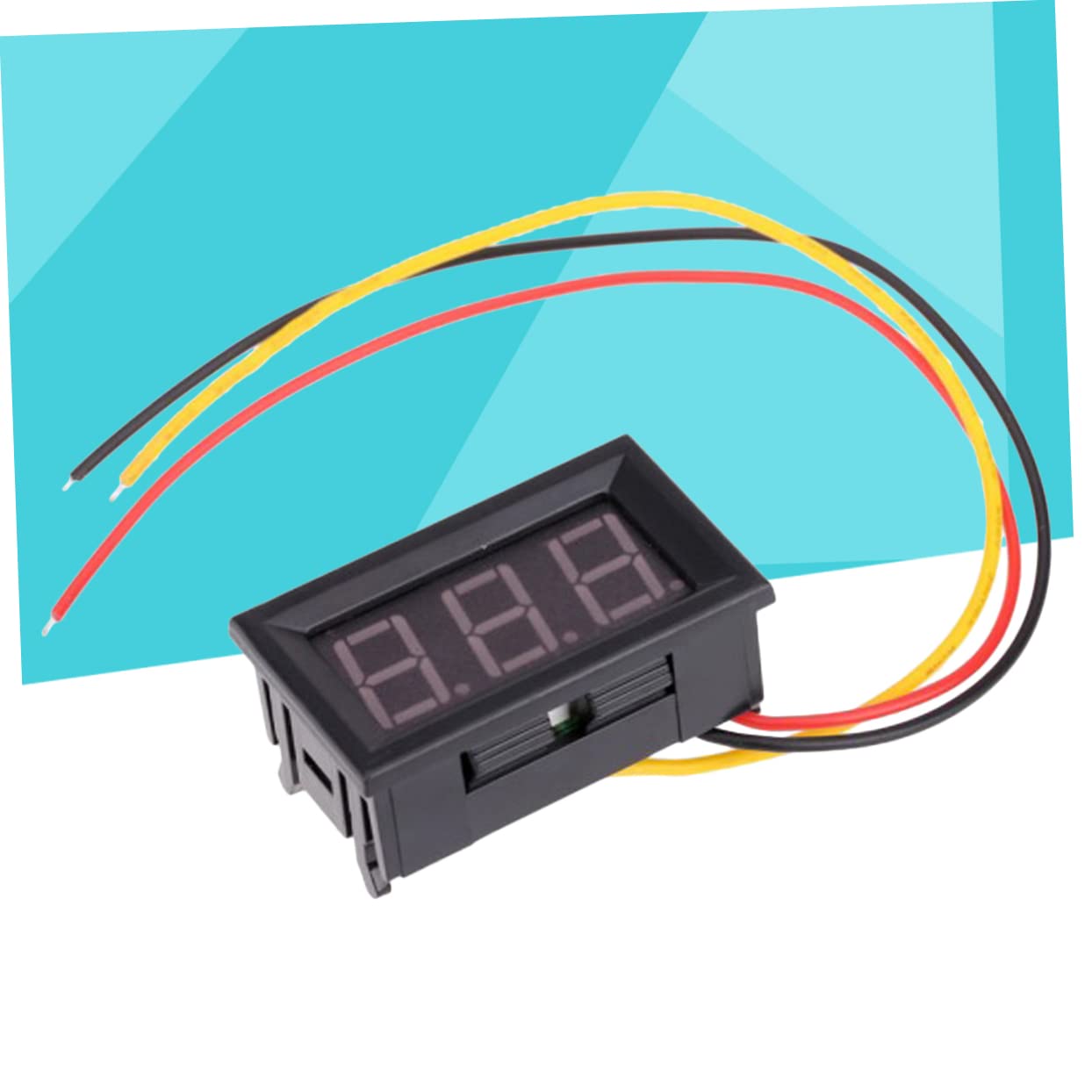LCD Digital Display Dc Voltmeter Three-Wire Voltmeter for Automotive Battery Monitoring Easy Connection with Low Starting Voltage Precision Measurement for Lithium Battery Users