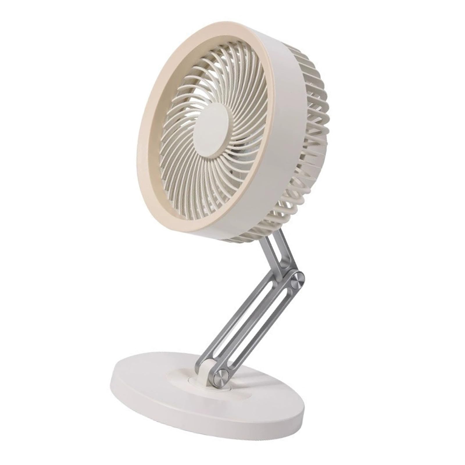 RUINBNC Energy-Efficient Adjustable Desk Fan, Flexible Rotation USB Charging, Compact ABS Build for Workstations Energy-Efficient Adjustable Desk Fan