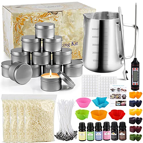 Tobeape DIY Candle Making Kit Supplies for Adults and Kids Making Candles Easy to Make Scented Candle Beeswax Candle Craft Tools for Beginners DIY Starter Gift