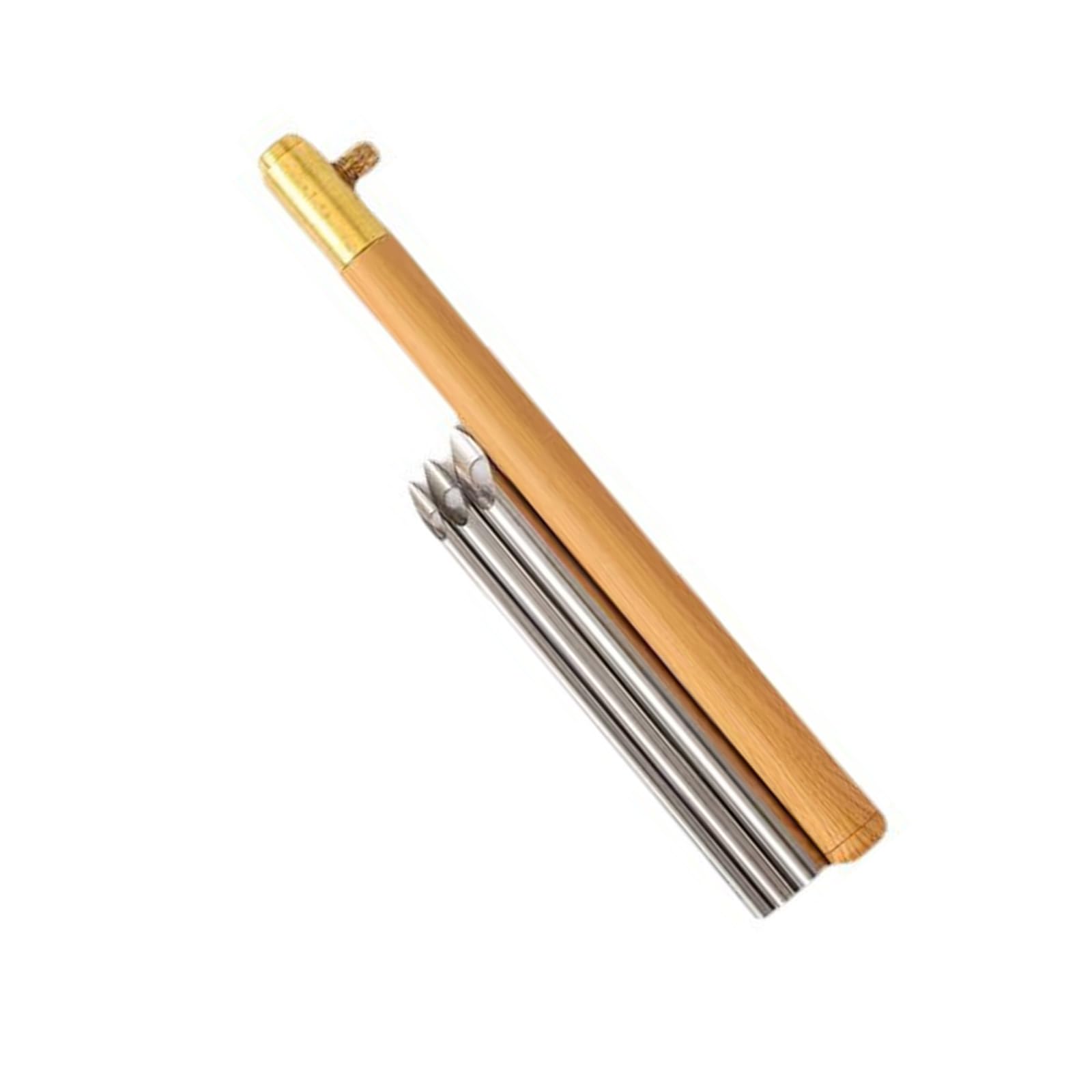 Punching Needle Embroidery Set for Beginner Stitching Craft Wood Handle Embroidery Pen for Embellishment Ergonomic Handle Needle