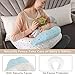 BATTOP Nursing Pillow for Breastfeeding, Plus Size Breastfeeding Pillow for More Support for Mom, with Removable Cover Adjustable Waist Strap, Feeding Pillow for Adult