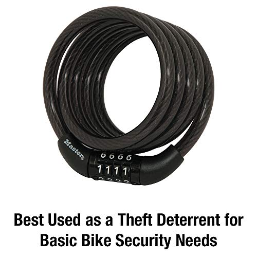 Master Lock 8143D Bike Lock Cable with Combination