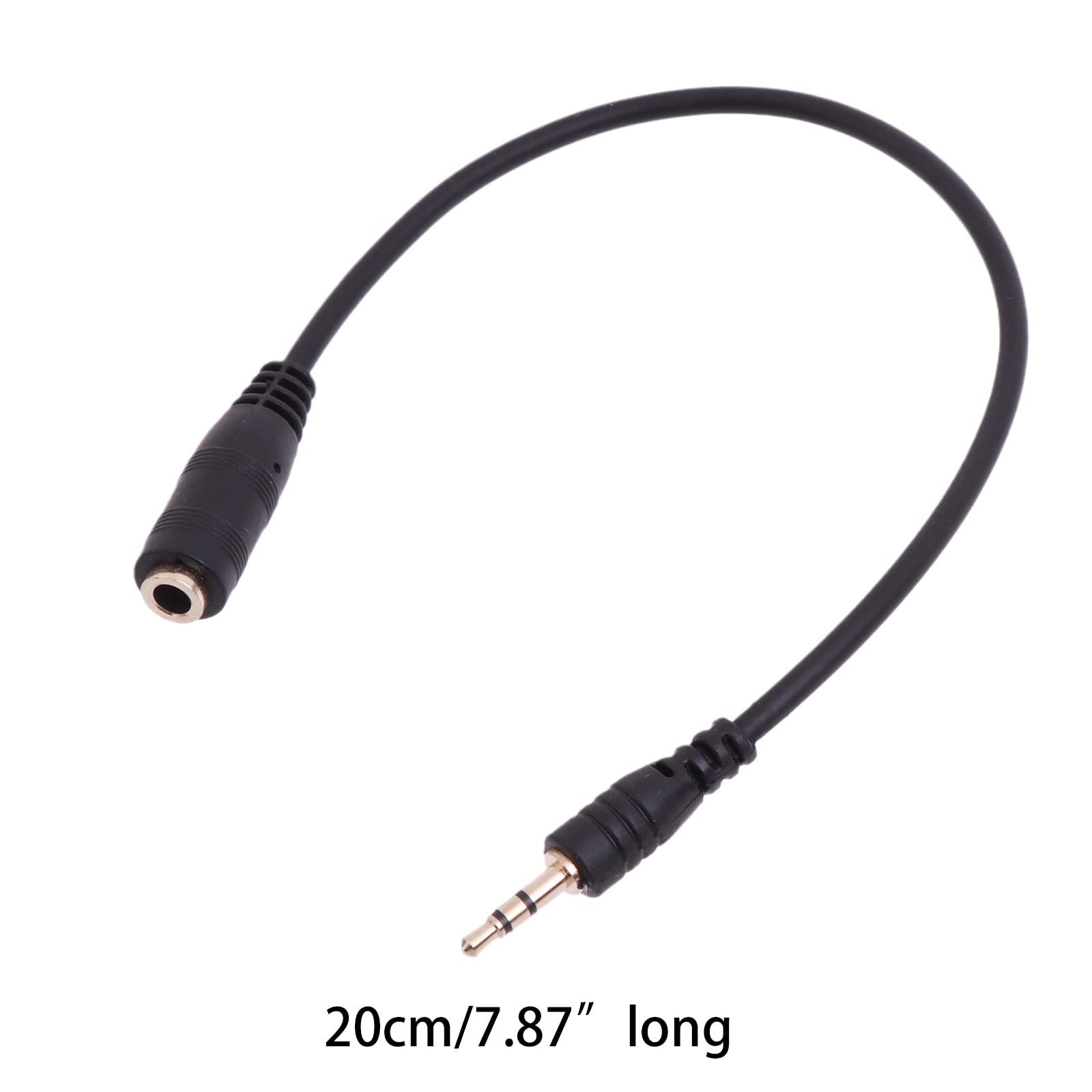 Câble audio stéréo 2,5 mm mâle vers femelle 3,5 mm plaqué or, câble d'extension auxiliaire