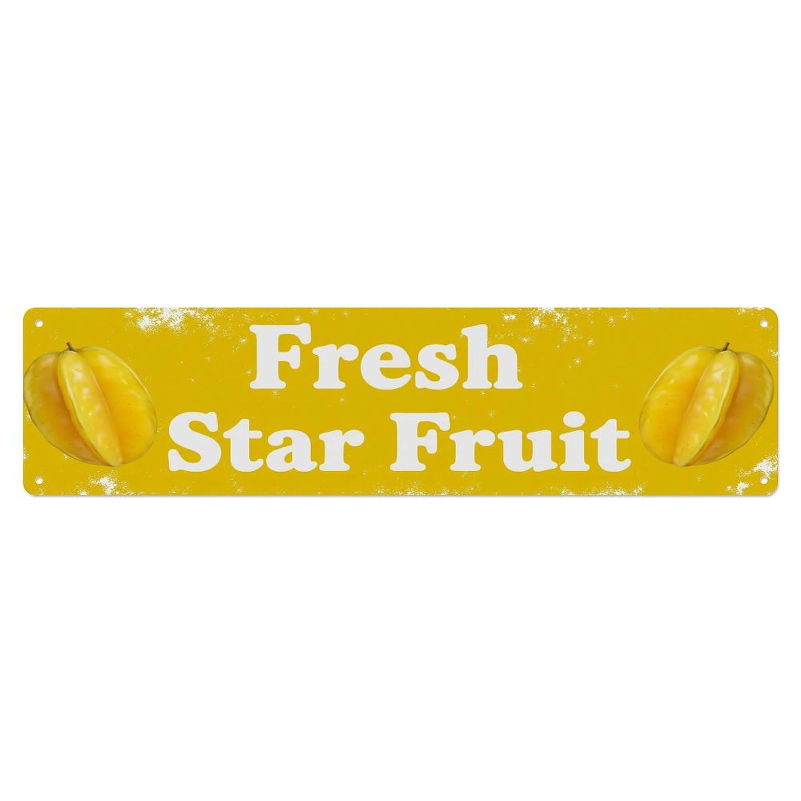 Vintage Fresh Star Fruit Rustic Kitchen Fruit Metal Tin Sign