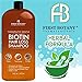 First Botany, Anti Hair Loss and Hair Regrowth Shampoo 16 fl oz, with DHT blockers- Daily Hydrating, Detoxifying, Volumizing Shampoo For Men and Women