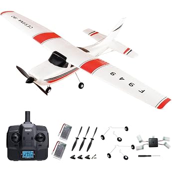 F949 RC Aeroplane 3D6G 3CH RTF Radio Remote Control Plane with Gyroscope 720 Motor CESSNA-182 Outdoor Aeroplane for Adults and Beginners 2BSL