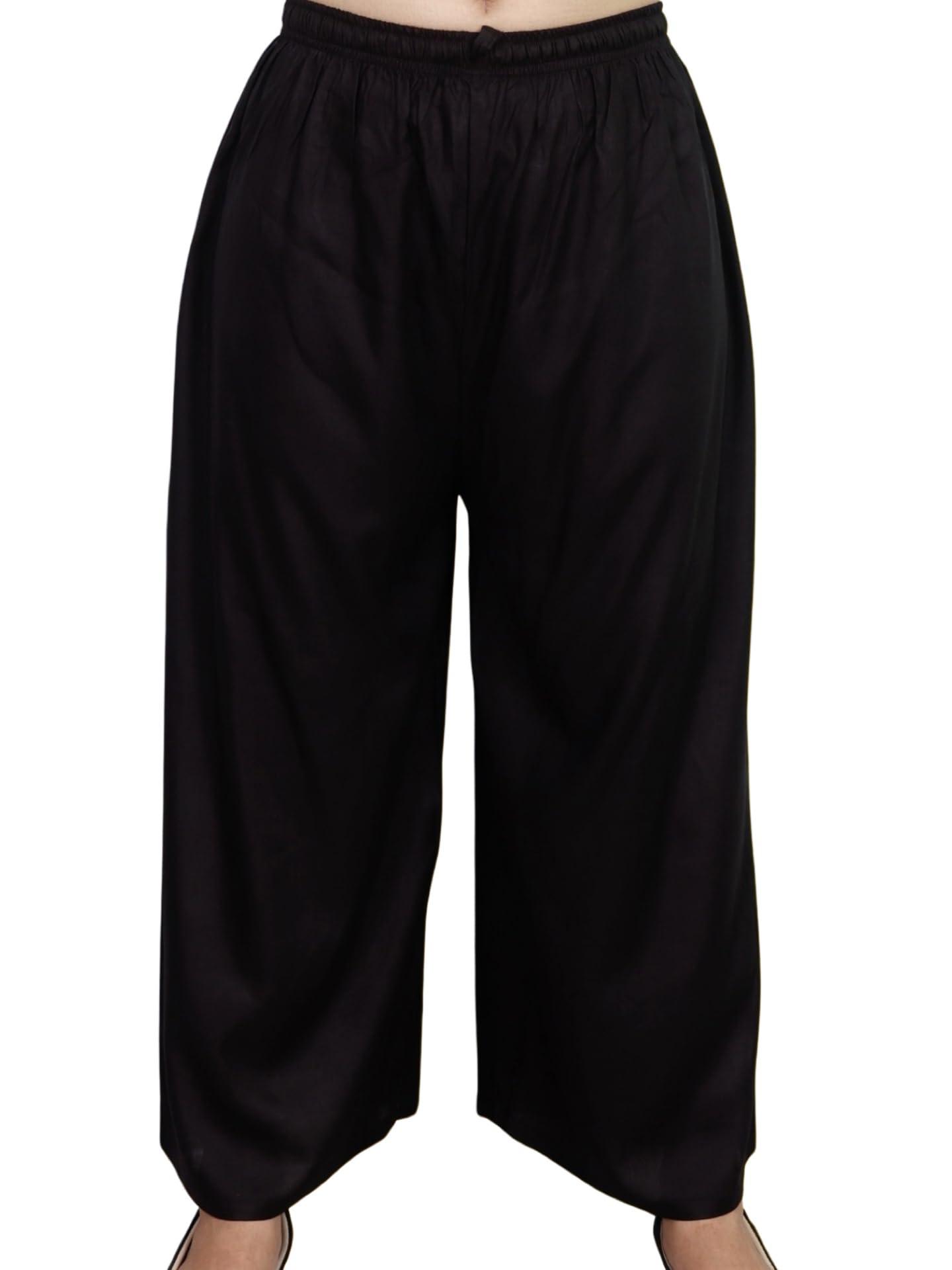 Women's Solid Rayon Palazzo Pants Regular Palazo-image-46