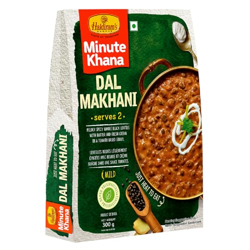 Image of Haldiram's Ready-to-Eat Dal Makhani (300 g x 4, Pack of 4) | Authentic Indian Cuisine | Premium Microwaveable Meal | Convenient & Delicious | Perfect for Quick Meals & Gifting