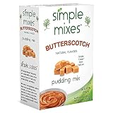 Simple Mixes Natural Instant Pudding Mix, Butterscotch, 3.4 Ounce, Pack of 6