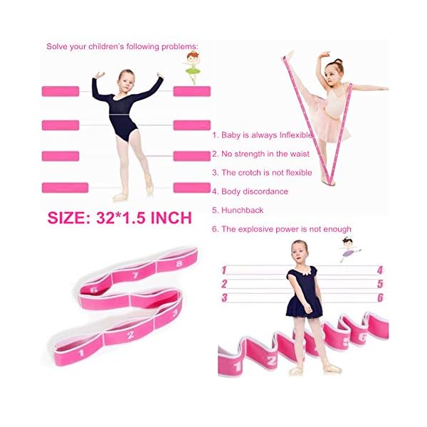 WowDude-Latest-Childrens-Dance-Training-Elastic-Band-Stretching-Straps-Multi-Loops-Adjustable-Exercise-Bands-Elastic-Exercise-Band-Leg-Exercise-Yoga-Equipment-for-Home-Workouts-8-Loops WowDude Latest Children?s Dance Training Elastic Band Stretching Straps Multi Loops Adjustable Exercise Bands Elastic Exercise Band Leg Exercise Yoga Equipment for Home Workouts-8 Loops