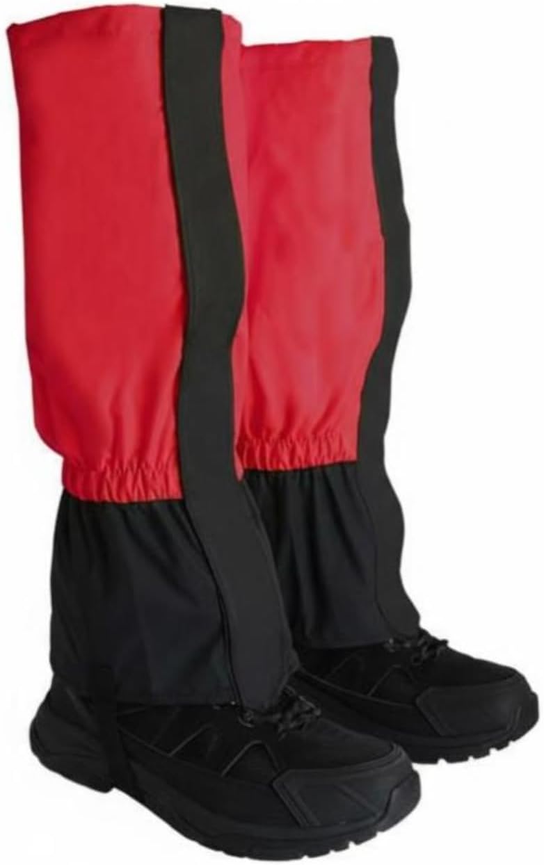 Waterproof Leg Lightweight Gear Adjustable Secure Fit Closures Detachable Design for for Hiking Camping Outdoor Adventures Suitable for Men Women Children, Red