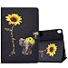Produktbild ONETHEFUL hülle Book Cover Etui für Apple iPad 10.2" 2021 2020 2019 / iPad Air 3 10.5" 2019 / iPad PRO 10.5" 2017 Schutzhülle PU Leder Tablet Tasche Case Huelle mit Ständer - Gänseblümchen Elefant