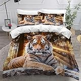 🔥【Bettwäsche 3 Teilig】: 1 x Bettbezug 135x200cm, 2 x Kissenbezug 80x80cm. Dieses Bettwäsche Set ist exquisit im Design und weich in der Qualität. Es ist sehr geeignet für Entspannung und bietet Ihnen den Komfort, den Sie brauchen, das eine flauschige Schlafumgebung schafft.