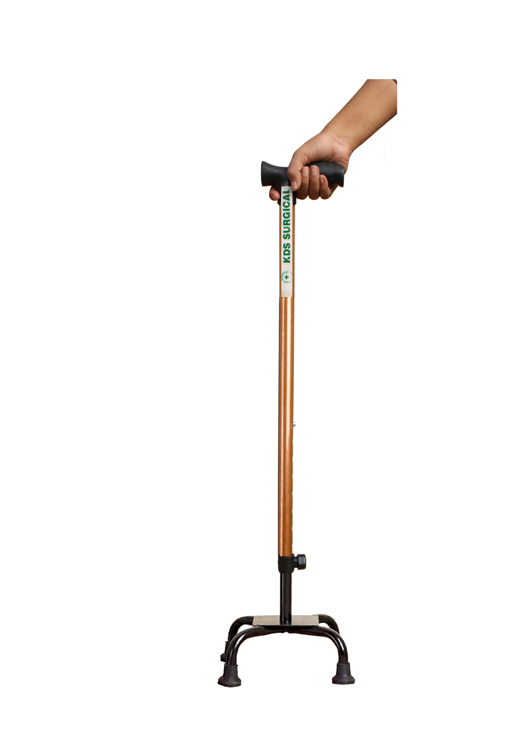 Kds Surgical Four Leg Copper Adjustable Height Crutch Handle Walking Stick for Unisex (B07QN66JKG) Amazon Price History, Amazon Price Tracker
