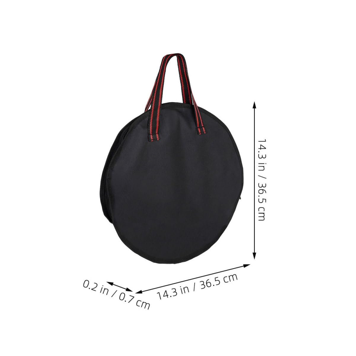 Holibanna Portable Dumb Drum Bag Durable Case for Practice Pad with Storage Pocket for Drumsticks Lightweight and Convenient Carrying for Musicians