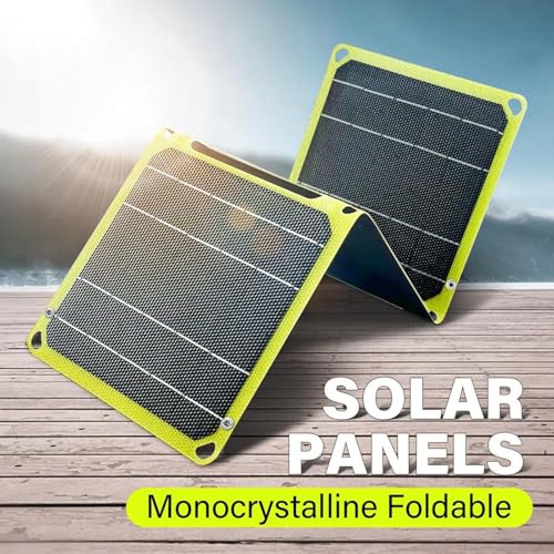 Image of CALANDIS Solar Panel 3 Folding 40W for Outdoor Activities Emergency Charging Climbing Yellow | Solar Panels | Alternative & Solar Energy | Electrical & Solar